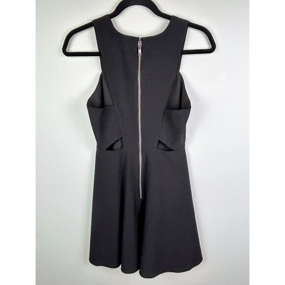NBD x Naveen Twins REVOLVE Little Black Mini Dress Cutouts Zip Clubwear Party XS - Picture 3 of 10